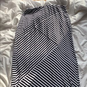 MOSSIMO striped maxi skirt